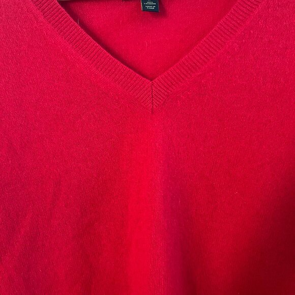 Charter Club Luxury Sweater Cashmere Woman’s Red Cashmere Pullover SZM Preppy - Picture 7 of 10